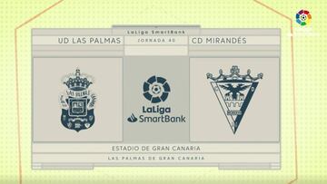 Resumen del Las Palmas vs. Mirandés de LaLiga SmartBank
