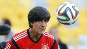 Joachim Löw, en el entrenamiento de este jueves.