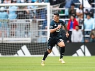 ST PAUL, MINNESOTA - APRIL 25: James Rodriguez #10 of Minnesota United FC reacts during the MLS match between Minnesota United FC and Los Angeles Football Club at Allianz Field on April 25, 2026 in St Paul, Minnesota. (Photo by Stephen Maturen/MLS via Getty Images)