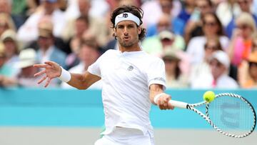 Feliciano López, en Wimbledon.