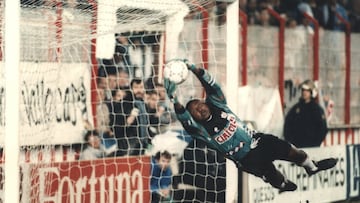 Wilfred, realiza una parada con el Rayo Vallecano.