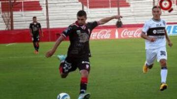 Lucas Campana debutó con un gol en el profesionalismo jugando por Huracán.