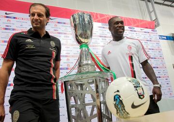 Seedorf ganó dos Supercopas de Italia con el AC Milan (2004 y 2011).