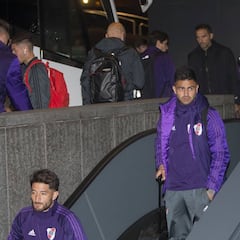 Doce horas después de Boca, River Plate aterrizó en Madrid