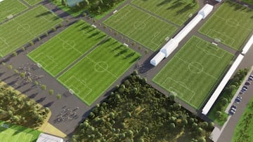 Imagen del proyecto de la nueva ciudad deportiva de Osasuna.