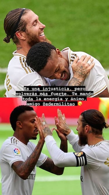 Numerosas muestras de apoyo a Militao tras conocerse su lesin... ?hasta Sergio Ramos!