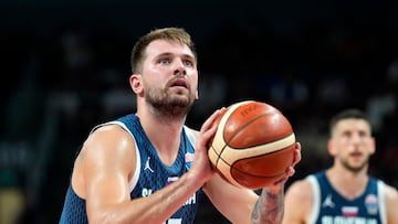 The Los Angeles Lakers star was instrumental in helping push the Balkan nation into a semi-final clash against Finland on Friday.