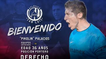 Alejandro Palacios llega al Atlético de San Luis