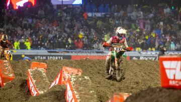 Jorge Prado, con la GasGas en el Supercross de San Antonio 2024.