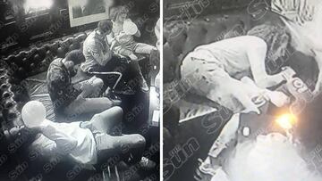 Los jugadores del Arsenal, consumiendo 'hippy crack' durante la fiesta.