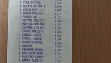 Comparten el ticket de la compra de Mercadona del año 2004 y los comentarios se hacen virales: “Venga, hombre”