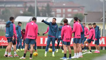 Entrenamiento del Athletic.