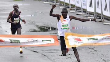 Dominio keniano en la media maratón de Bogotá