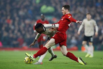 Aaron Wan-Bissaka and Andy Robertson.