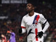 Soccer Football - Ligue 1 - Stade Rennes v Paris St Germain - Roazhon Park, Rennes, France - February 13, 2026 Paris St Germain's Ousmane Dembele REUTERS/Stephane Mahe