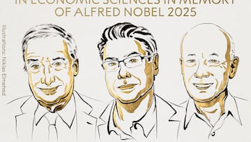 Joel Mokyr, Philippe Aghion y Peter Howitt, premio Nobel de Economía 2025