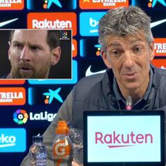 Así explicó Imanol la treta de la Real Sociedad para detener las faltas a Messi