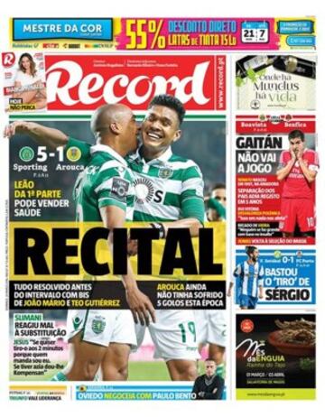 Portadas de la prensa mundial