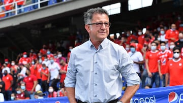 Juan Carlos Osorio en un partido de la Liga BetPlay.