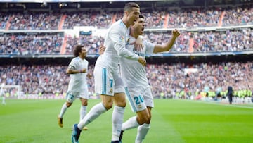 Asensio y Cristiano, jugadores del Madrid.