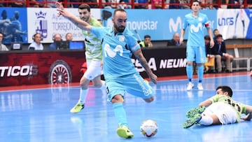 El Movistar Inter derrota al Palma Futsal.