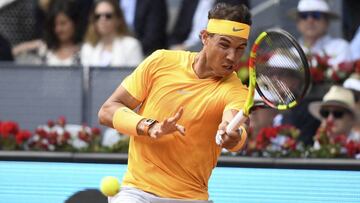09/05/18 TENIS MASTERS 1000 MUTUA MADRID OPEN PARTIDO RAFA NADAL - GAEL MONFILS