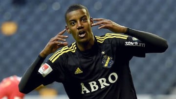 Isak in action for AIK