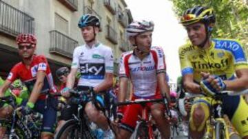 CANDIDATOS. Valverde, Froome, Purito y Contador, llamados a ser protagonistas en Valdelinares.
