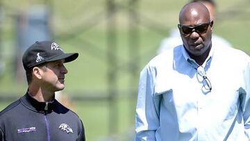 Ozzie Newson y John Harbaugh están frotándose las manos ante su elección 6 del draft 2016.
