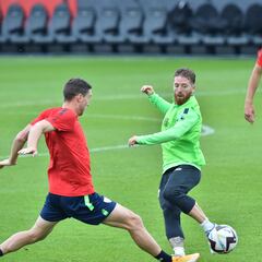 Lezama: Unai Núñez e Iñigo Vicente no se entrenan con sus compañeros