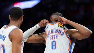 The Thunder’s star is out on Monday night due to a hamstring issue.