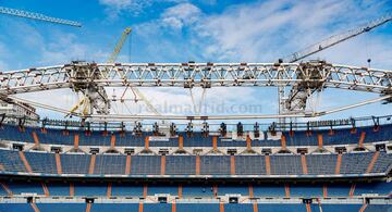 Las obras del estadio Santiago Bernabéu avanzan a buen ritmo