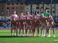 El once del Zaragoza en Andorra.