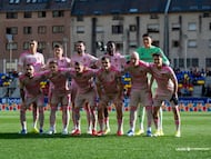 El once del Zaragoza en Andorra.