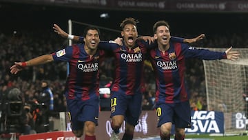 Juntos formaron uno de los tridentes más icónicos del fútbol, la MSN. Neymar y Messi reaccionan al retiro de Suárez con La Celeste.