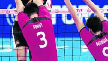 Israel Rodríguez, en un remate.