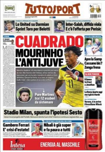 Portadas de la prensa deportiva