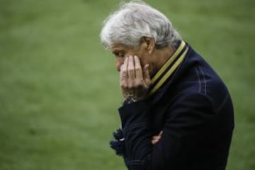 Pékerman y los protagonistas de Colombia-Perú en primer plano