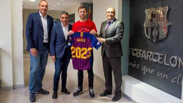 El Barcelona amplía el contrato de su extremo Aléix Gómez
