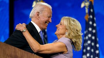 Joe Biden y su esposa, Jill Biden, 2020.