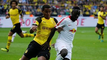 Imagen del Dortmund contra el Leipzig.