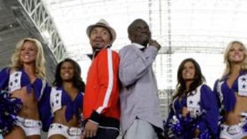<b>POR TODO LO ALTO. </b>Pacquiao y Clottey, en la presentación de la pelea.