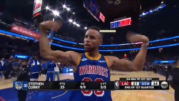 ¡25 puntos y sin fallar nada! El notable cuarto de Stephen Curry