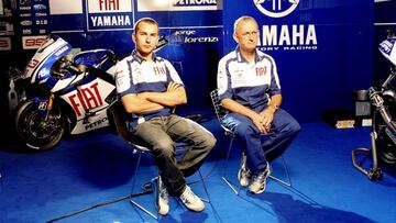 Jorge Lorenzo junto a Ramón Forcada.