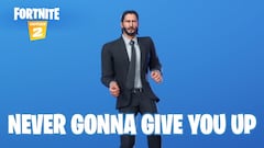 Fortnite: así es el nuevo baile Never Gonna