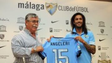 Angeleri fue presentado por el Málaga.