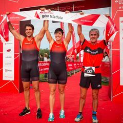 Martín Fiz gana el Getxo Triatloia junto a Fuentes y Van Horenbeke