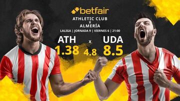 Athletic Club de Bilbao vs. UD Almería: horario, TV, estadísticas, clasificación y pronósticos