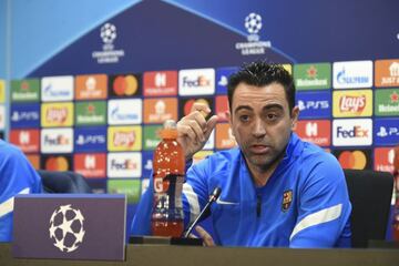 22/11/21 Rueda de prensa Xavi hernandez entrenador del Barcelona previa al partido contra el Benfica de Champions League