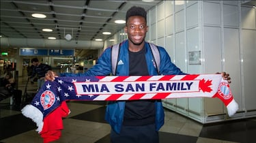 Alphonso Davies ya se entrenó con el Bayern Munich